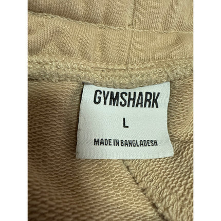Gymshark Women's Cream Fleece High Waist Tapered Trousers Joggers Sweatpants L