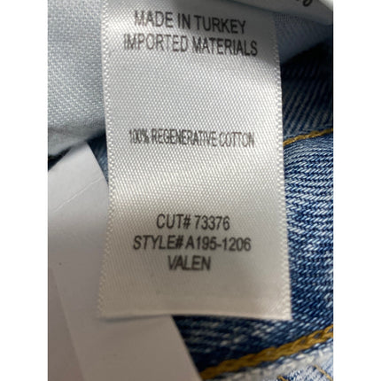 Agolde Valen Women's Blue Light Wash High Waist Straight Denim Jeans Pants Sz 28