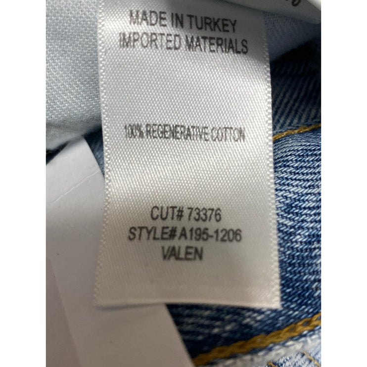 Agolde Valen Women's Blue Light Wash High Waist Straight Denim Jeans Pants Sz 28