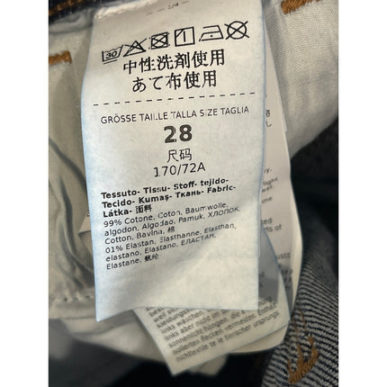 Sportmax Women's Blue High Waisted Boyfriend Straight Leg Denim Jeans Size 28