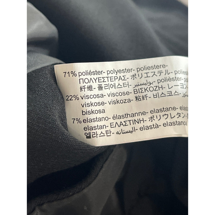 Zara Black High Waisted Balloon Carrot Barrel Wide Leg Trousers Dress Pants Sz M