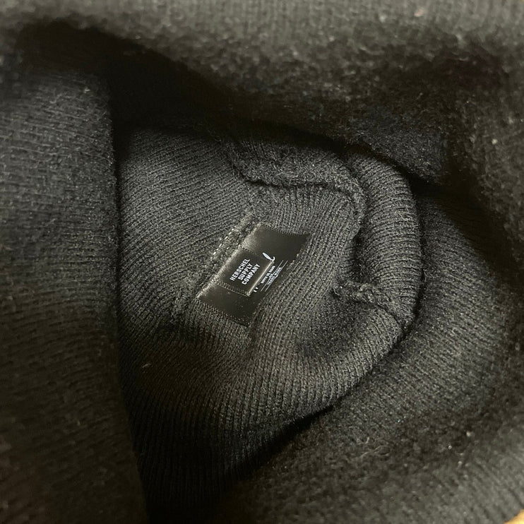 Herschel Supply Co. Women's Black Foldover Cuffed Bonnet Beanie Hat Cap Size OS