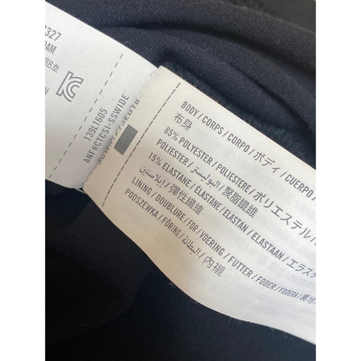 Abercrombie & Fitch Black Sleeveless Mesh Bateau Neck Tank Blouse Top Size XS