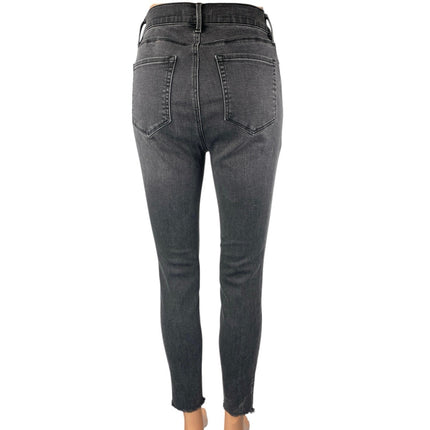 Pacsun Women's Black Super High Rise Jegging Raw Hem Skinny Denim Jeans Size 26