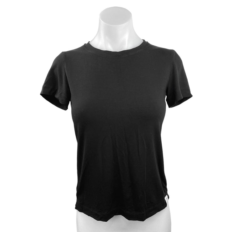 Dai Black Crew Neck Pullover Short Sleeve Basic T Shirt Tee Top Size XS