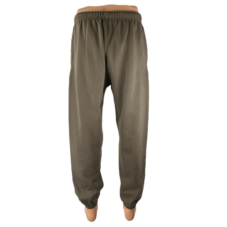Project Titan Men's Olive Green Straight Slim Drawstring Jogger  Sweat Pants L