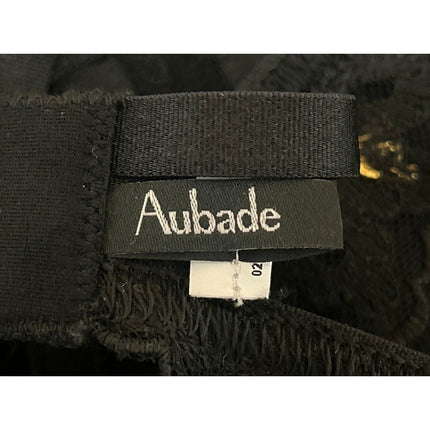 Aubade Women's Black Lace Sheer Corset Garter Belt Waist Cincher Linge Brie Aubade Women's Black Lace Sheer Corset Garter Belt Waist Cincher Linge Brie