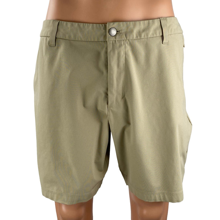 Lululemon Men's Beige High Rise Casual Lounge Hike Golf Chino Bermuda Shorts 34