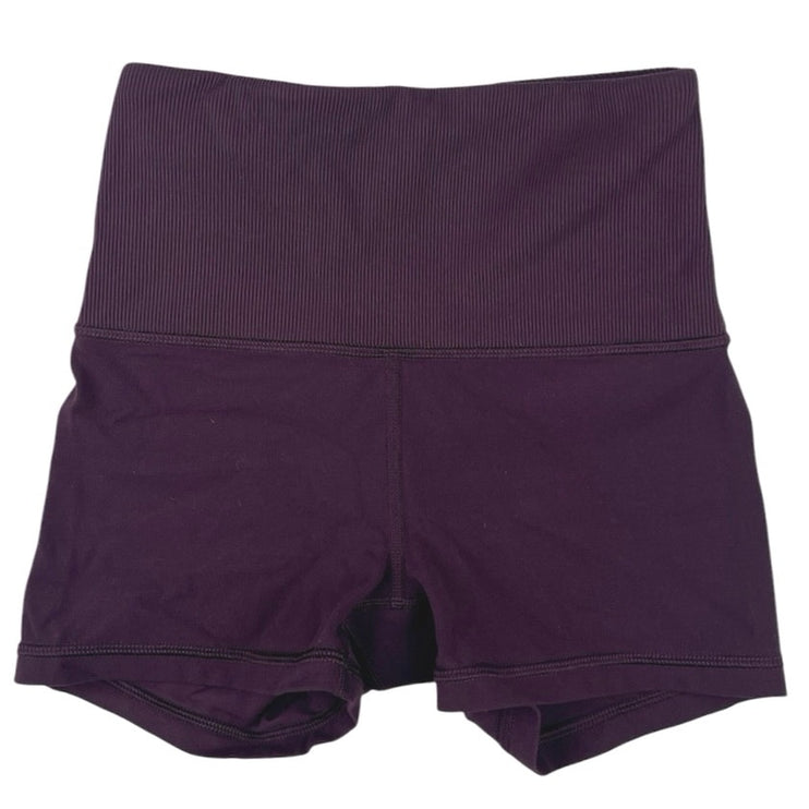 Athleta Studio 2.5" Purple High Waist Acivewear Training Gym Yoga Shorts Sz XXS