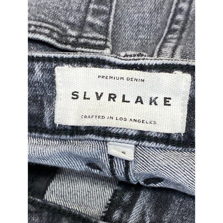 SLVRLAKE Women's Gray Mid Rise Skinny Ankle Jeggings Denim Jeans Pants Size 25