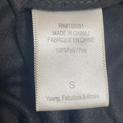 Young Fabulous & Broke YFB Women's Black Ruffle Off Shoulder Blouse Top Size S