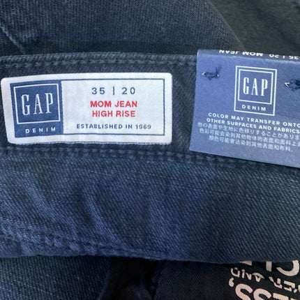 NEW Gap Women's Black High Rise Skinny Leg Stretch Mom Jeans Denim Pants Size 35