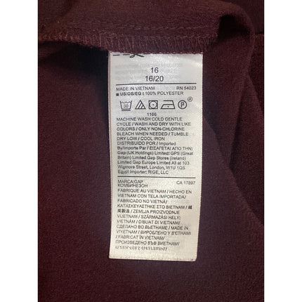 Gap Women's Brown V-neck Long Bell Sleeve V-neck Belted Tapered Jumpsuit Size 16