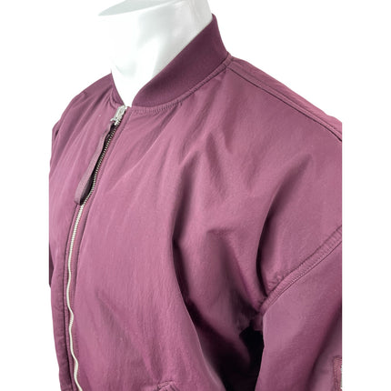 Everlane ReNew Oversized Purple Long Sleeve Windbreaker Bomber Coat Jacket Sz L