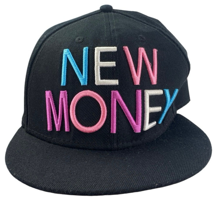 Rock Smith Black New Money Embroidered Multicolor Snapback Cap Hat One Size