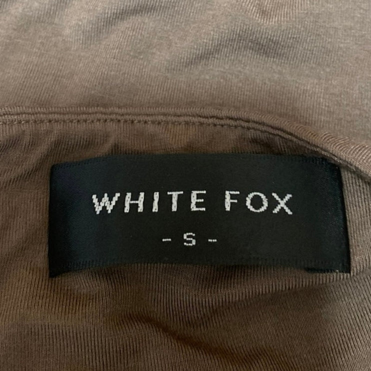 White Fox Women Brown Sleeveless Sweetheart Cinch Cami Camisole Tank Top Size S