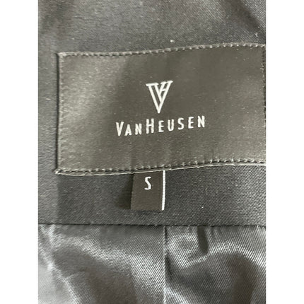 Van Heusen Black Notched Collar Long Sleeve Single Breasted Blazer Coat Jacket S