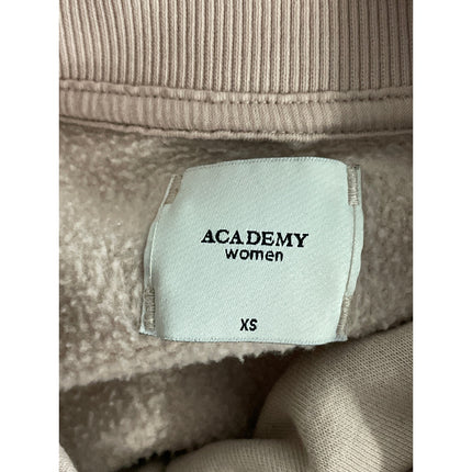 Academy Women's Beige Quarter Zip Collared Long Sleeve Sweatshirt Top Size XS