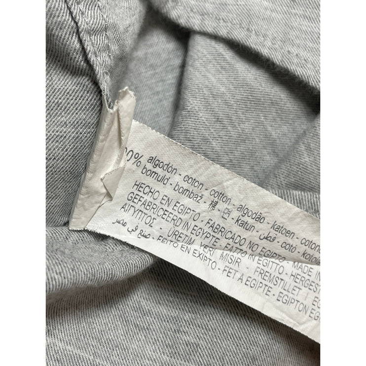 Zara Men's Gray Long Sleeve Regular Fit Casual Button Down Shirt Top Size M