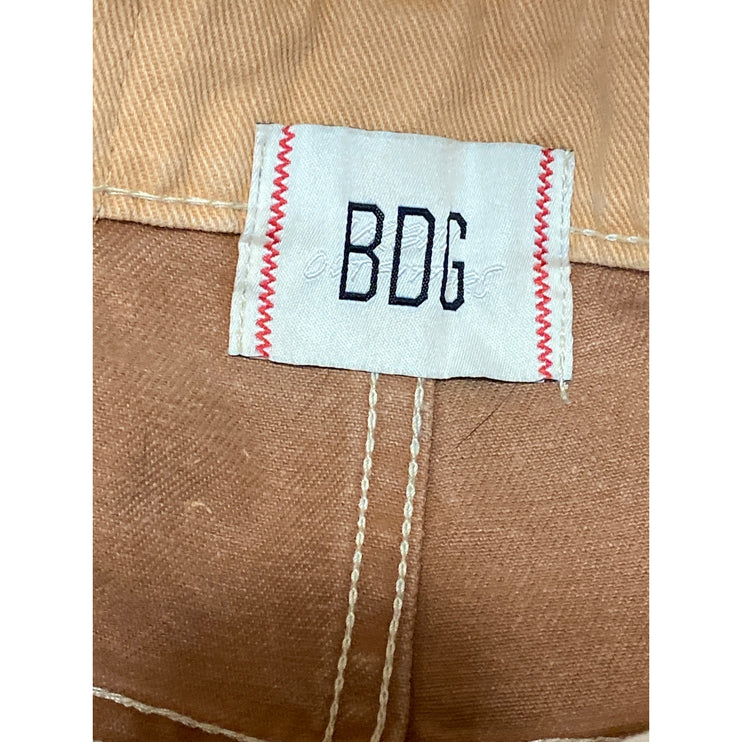 Urban Outfitters BDG Skater Girl Brown Seamed High Rise Denim Bermuda Shorts 24