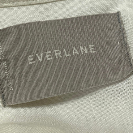 Everlane Mens White Short Sleeves Collared Pocket Casual Button Down Shirt Top L