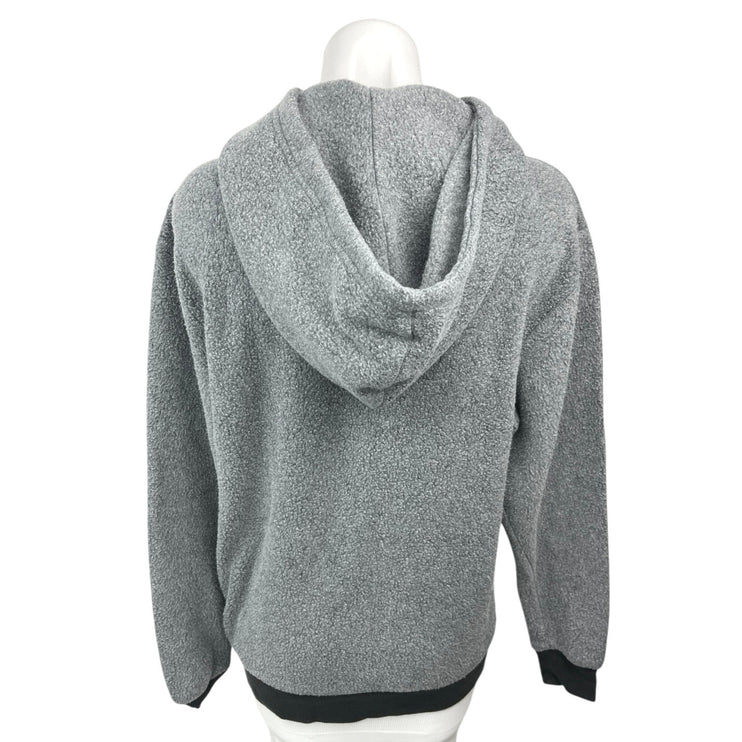 Feat Women's Grey Inside Out Fleece Hoodie Hooded Sweatshirt Sweater Top Size S