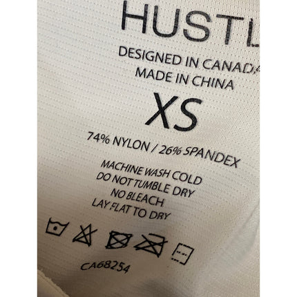 HUSTL White Halter Sleeveless Yoga Athletic Activewear Tank Sports Bra Top Sz XS