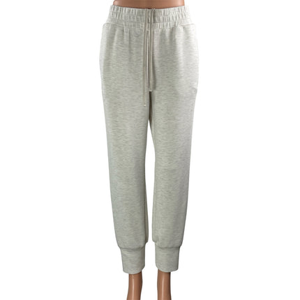 Varley Womens Drawstring Heather Gray High Rise Lounge Jogger Sweat Pants Size S