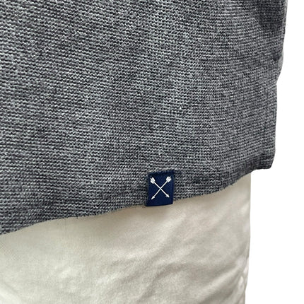 MBX Women's Gray Short Sleeve Chest Pocket Knit Button Down Shirt Top Size L