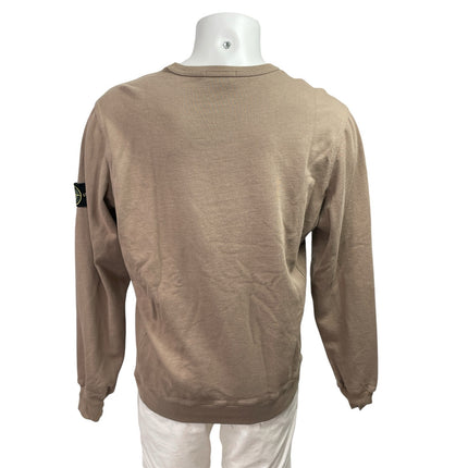 Stone Island Men's Beige Long Sleeve Crew Neck Knit Sweatshirt Sweater Top XL