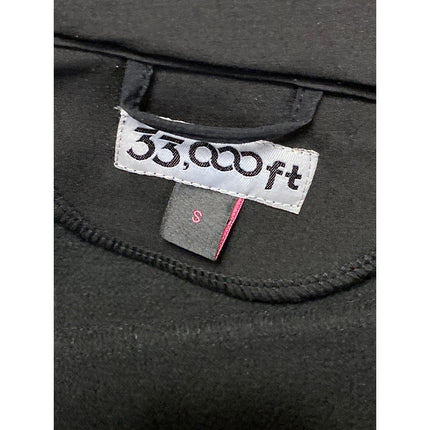 33000ft Women's Black Sleeveless Turtleneck Full Zip Outdoor Vest Jacket Size S