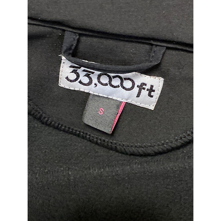 33000ft Women's Black Sleeveless Turtleneck Full Zip Outdoor Vest Jacket Size S