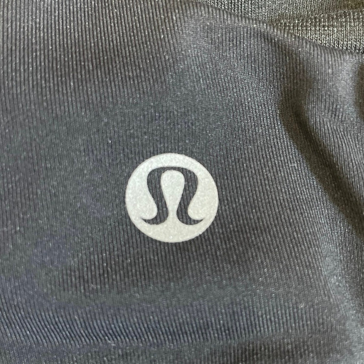 Lululemon Women's Black Strappy Yoga Workout Athletic Sports Bra Crop Top Size S