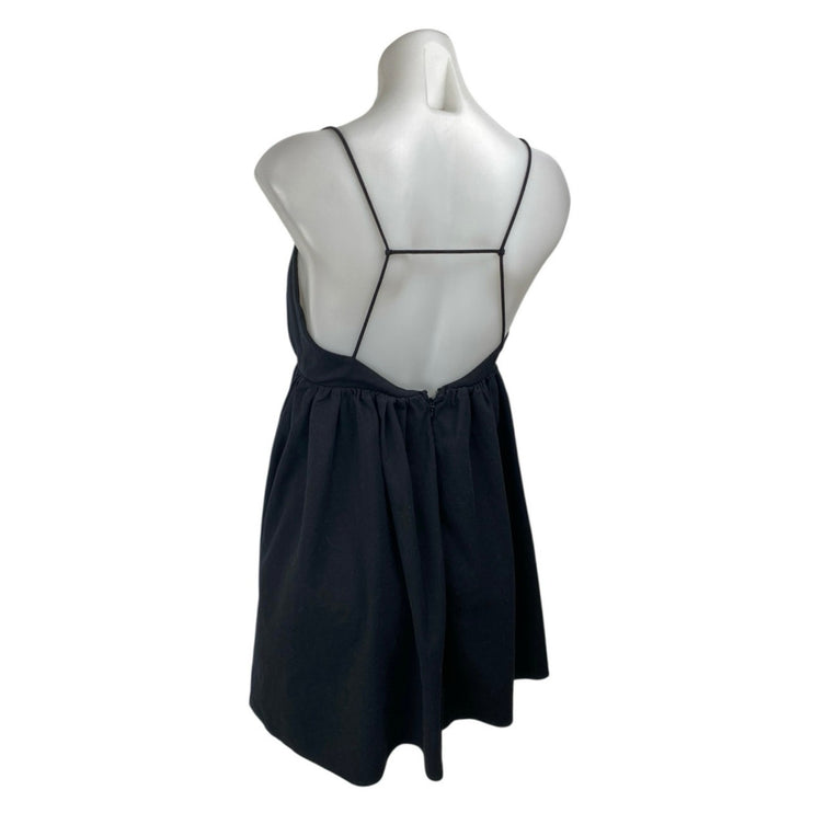 Reformation Amara Black Sleeveless Cami Camisole MIni A-Line Tank Dress Size XS