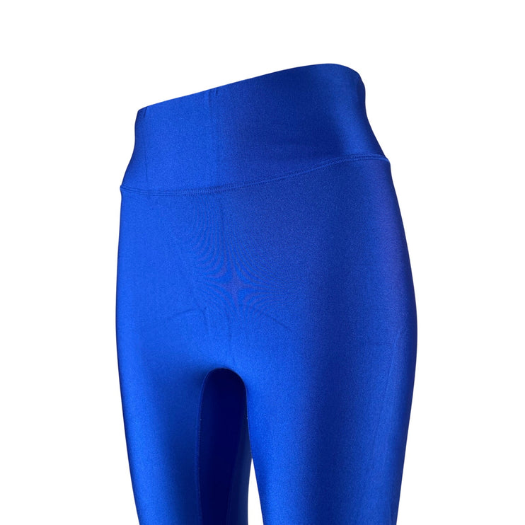 All Access Women's Blue High Rise Cropped Yoga Workout Athletic Leggings Pants S