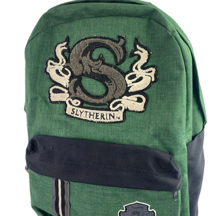 Harry Potter Slytherin House Green Black Hogwarts Patch Logo Backpack One Size