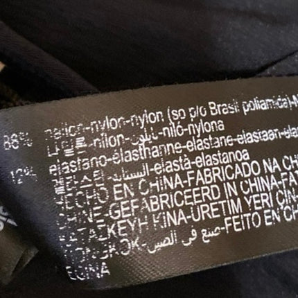 Zara Women's Black Long Sleeve V Neck Padded Stretch T Shirt Tee Crop Top Size M