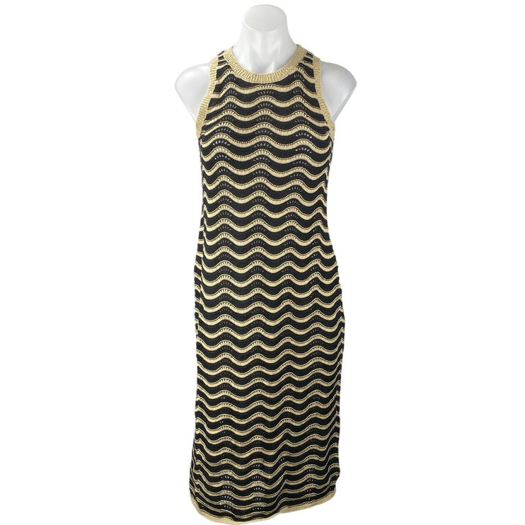 NEW Old Navy Multicolor Sleeveless Pointelle Knit Midi Bodycon Tank Dress Size S