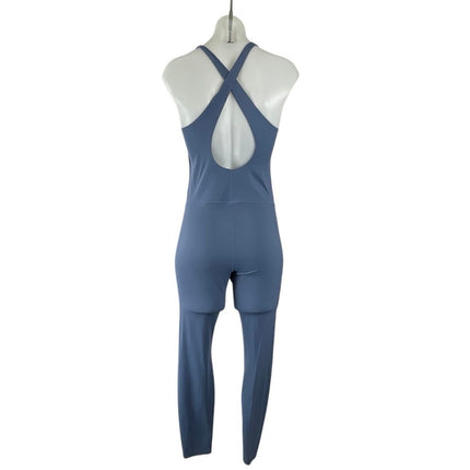 Greyson Tika Blue Sleeveless Yoga Gym Athletic Activewear Tank Romper Jumpsuit S