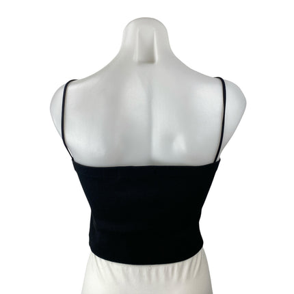 The Ilma Ilinor Women's Faux Vegan Leather Sleeveless V Neck Camisole Tank Top S