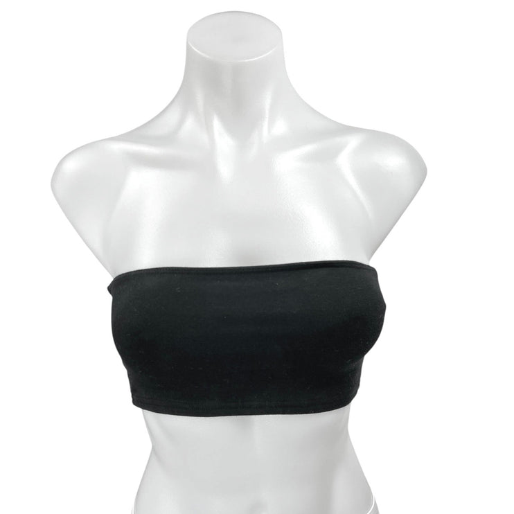 Aritzia TNA Women's Black Strapless Sleeveless Tube Bralette Crop Top Size XS
