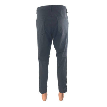 Lululemon Men's Black High Rise Straight Tapered Chino Trousers Dress Pants 33