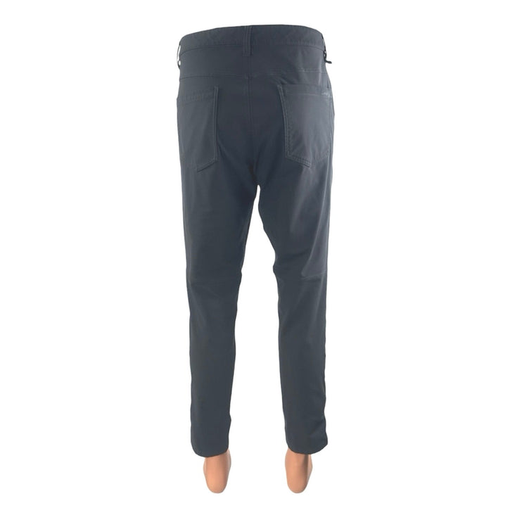 Lululemon Men's Black High Rise Straight Tapered Chino Trousers Dress Pants 33
