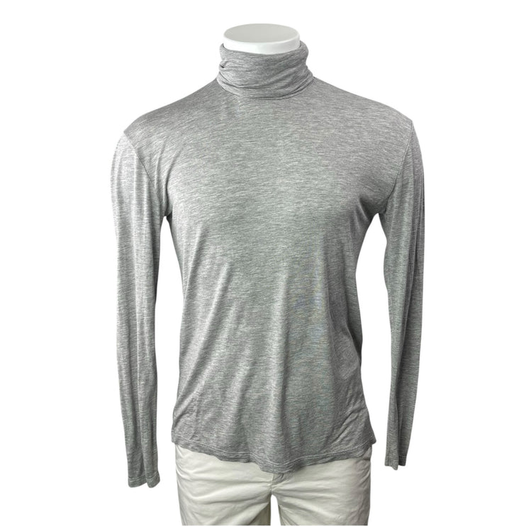 Zara Men's Gray Long Sleeve Turtleneck Knit Sweatshirt Pullover Sweater Top Sz M