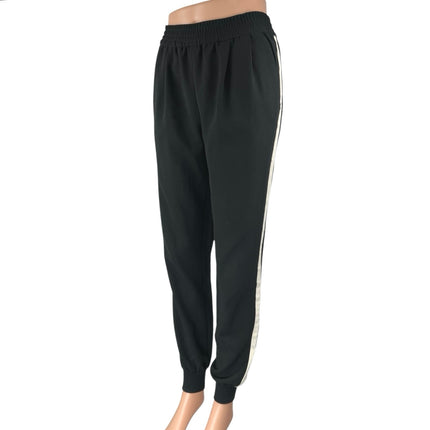 Joie Women Black White High Waisted Pull On Athletic Jogger Sweat Pants Size XS