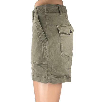 Banana Republic Women's Olive Green Mid Rise Authentic Chino Khaki Shorts Size 0