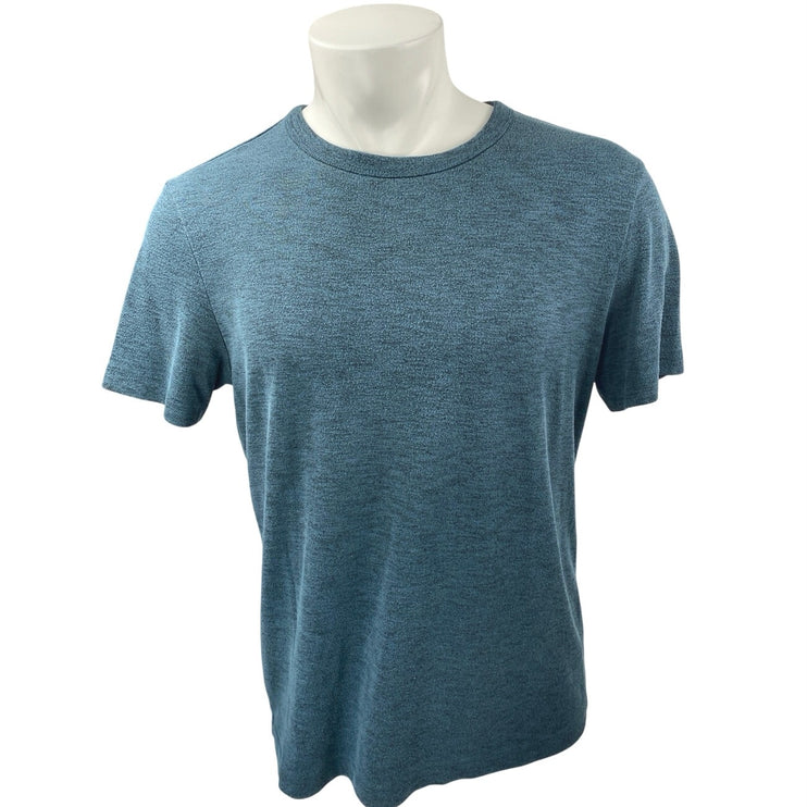 Theory Men's Blue Green Crewneck Short Sleeve Casual Knit Tee T-shirt Top Size L
