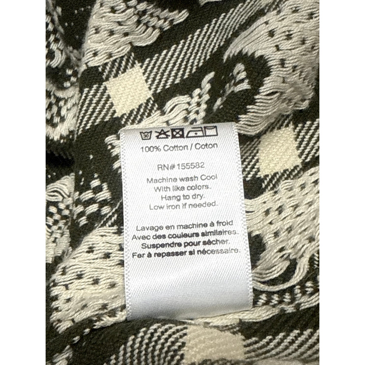 Corridor Mens Multicolor Argyle Geometric Knit Long Sleeve Button Down Shirt XXL