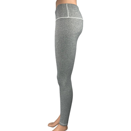 Lululemon Wunder Under Gray Herringbone Skinny Low Rise Yoga Leggings Pants 4