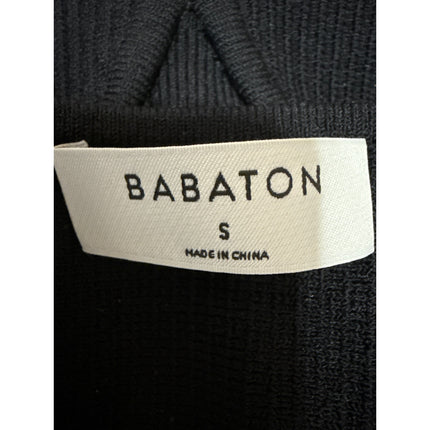 Aritzia Babaton Black Rib Knit Sleeveless Cami Camisole Bralette Tank Top Size S